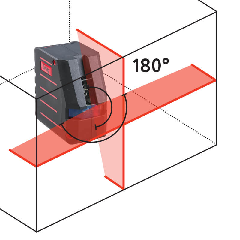 Уровень лазерный самовыравнивающийся FUBAG Crystal 20R VH Set +мишень, штатив (31626)