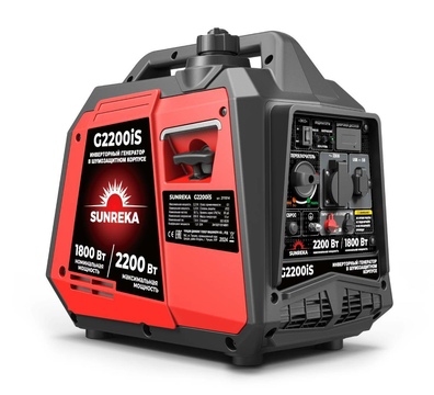 Генератор бензиновый инверторный SUNREKA G2200iS (211014) [2.2кВт, 220Вт, бак 3.6л, ручной стартер]
