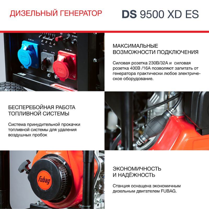 Генератор дизельный FUBAG DS 9500 XD ES (646240)