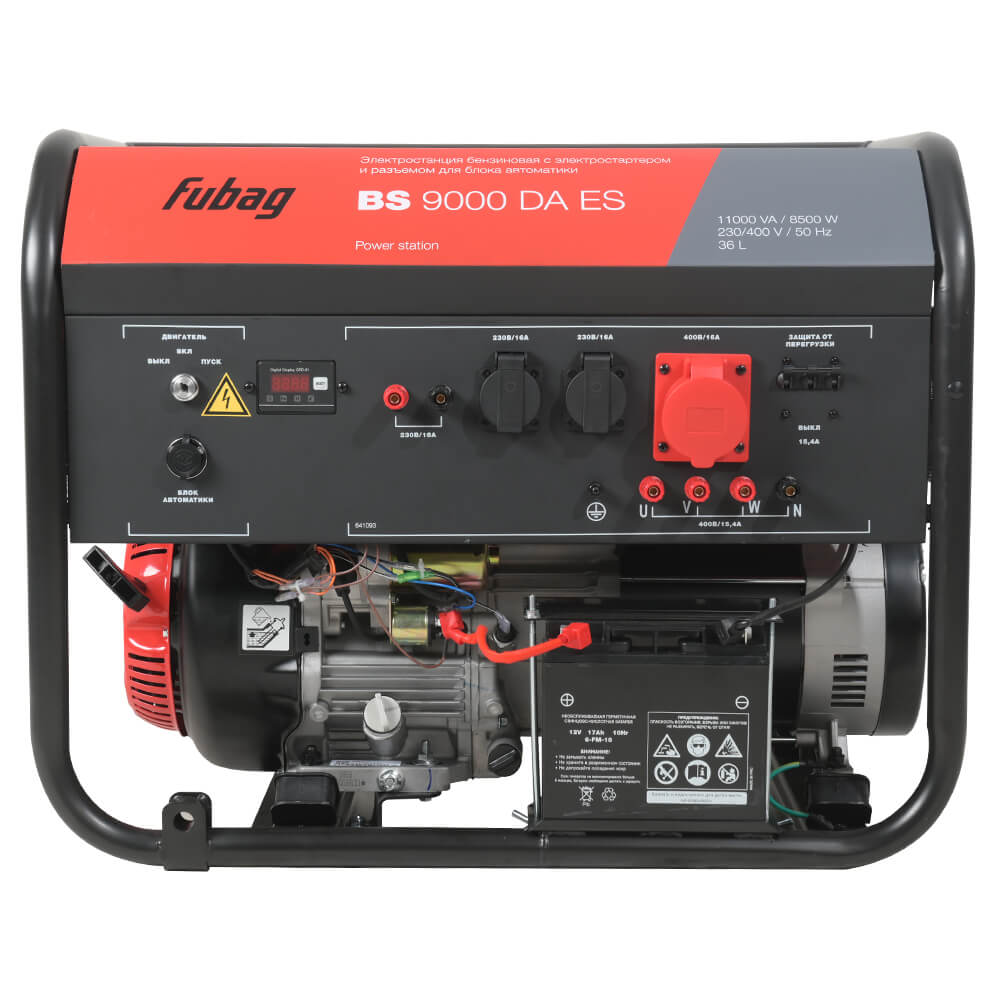 Бензогенератор Fubag BS 9000 DA ES (641093) [11.0 кВт, 220/380В, бак 25л, электростартер]