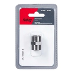 Переходник FUBAG 1225/4 резьба внутр. 3/8F на 3/8F цилиндр муфта блистер (180231 B)