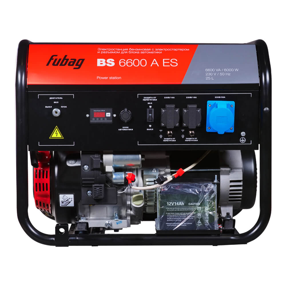 Генератор Fubag BS 6600 A ES (641692) [6кВт, 230В, электростартер, АВР]