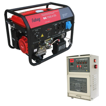 Генератор бензиновый Fubag BS 7500 A ES [7 кВт, 220В, бак 25л, электростартер] +блок Startmaster BS 11500 (641031+ АВР)