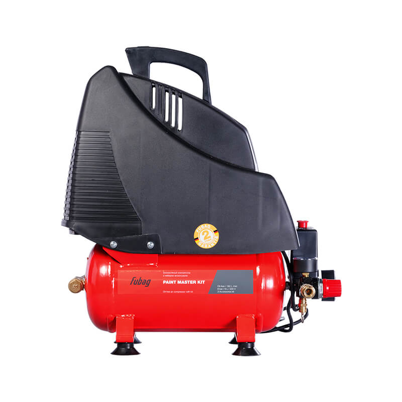 Компрессор поршневой безмасляный 6 л FUBAG PAINT MASTER KIT + 3 предмета (8213875KOA609 (8213875KOA538))