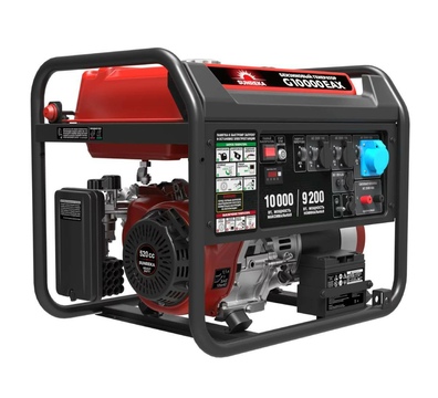 Генератор бензиновый SUNREKA G10000EAX (211022) [10В, 220В, бак 40л, электростартер]