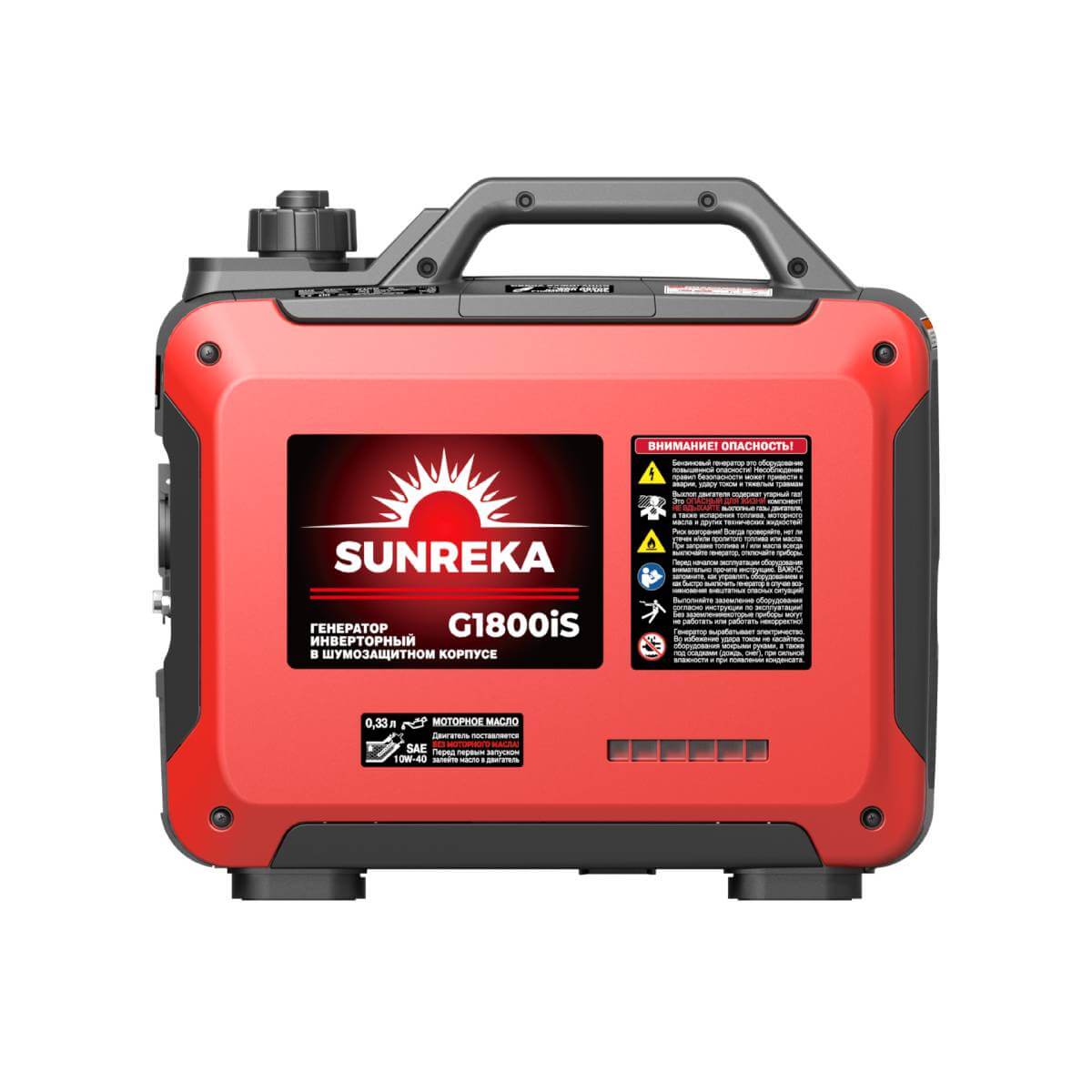 Генератор бензиновый инверторный SUNREKA G1800iS (211023) [1.8 кВт, 220В, бак 2.4л, ручной]