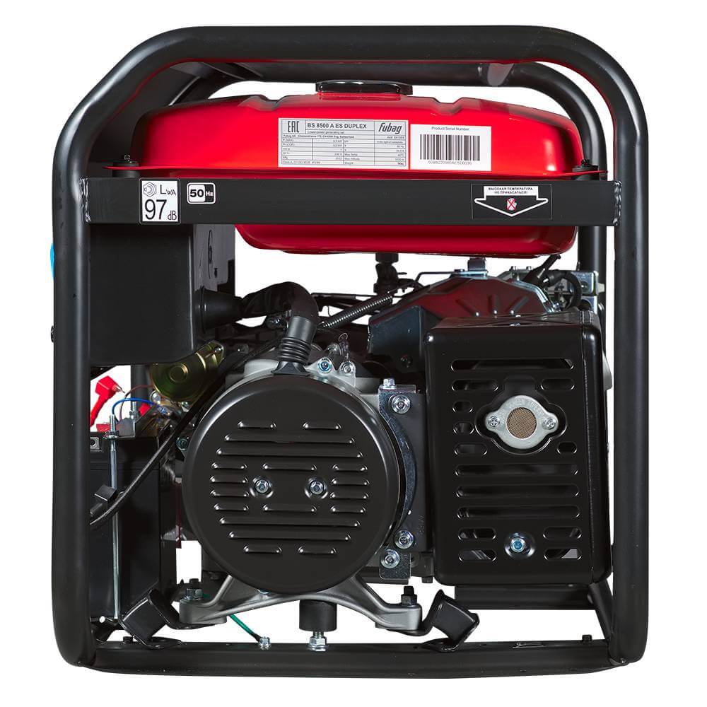 Бензогенератор Fubag BS 8500 A ES DUPLEX (641089) [8 кВт, 220В, бак 25л, электростартер, АВР как опция]