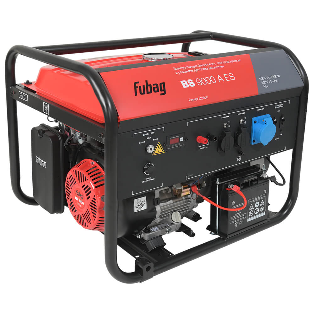 Бензогенератор Fubag BS 9000 A ES (641092) [11.0 кВт, 220В, бак 25л, электростартер]