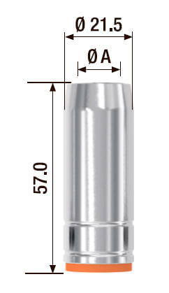 Газовое сопло D=12.0 мм FB 250 (5 шт.) FUBAG (FB250.N.12.0)