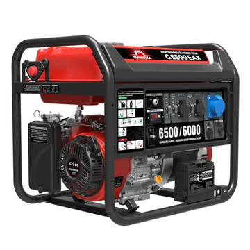 Генератор бензиновый SUNREKA G6500EAX (211006) [6.5В, 220В, бак 40л, электростартер]
