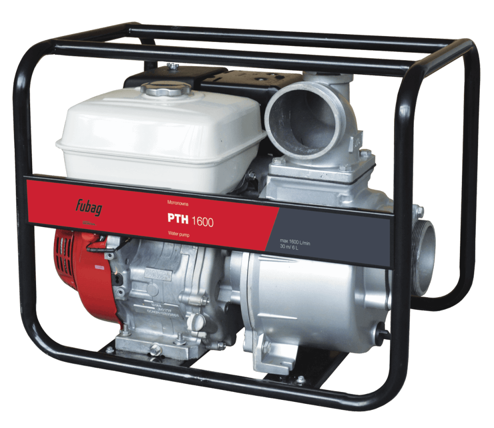 Мотопомпа FUBAG PTH 1600 (838256) двигатель HONDA, для чистой воды