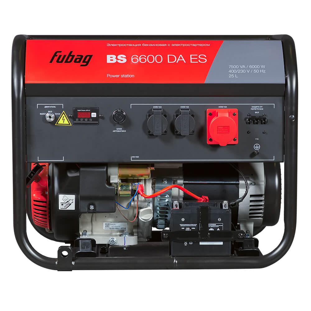 Генератор Fubag BS 6600 DA ES (641693) [6кВт, 230/400В, электростартер, АВР]