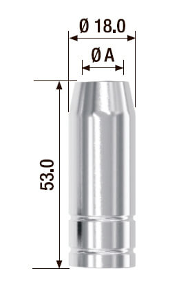 Сопло коническое D=16.0 мм FB 150 (5 шт.) FUBAG (FB150.N.16.0)