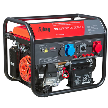 Бензогенератор Fubag BS 8500 XD ES Duplex (641090) [8.5 кВт, 220/380В, бак 25л, электростартер]